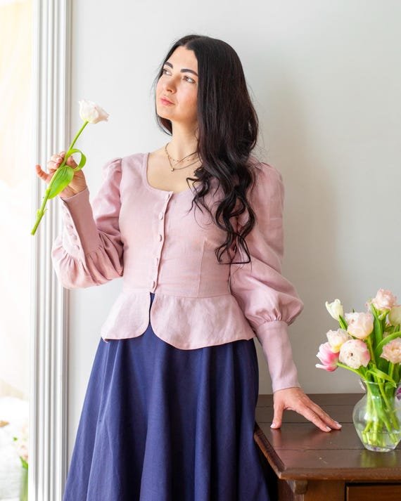 MAX STUDIO Long-Sleeve Peasant Blouse