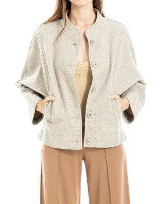 MAX STUDIO Open Front Cardigan Cotton Blend