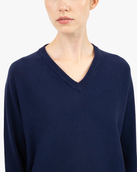 MAX Studio Cashmere Blend V-Neck Pullover Sweater