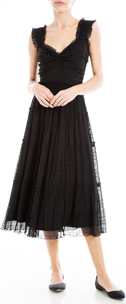 MAX Studio Plus Size Sleeveless Midi Dress Black