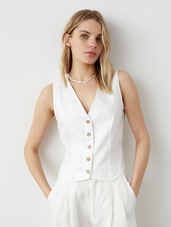 MAX Studio Sleeveless Wrap Blouse