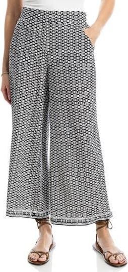 MAX Studio Wide Leg Crepe Pants in Navy